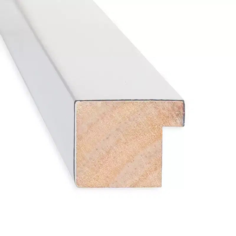 17" x 51" Non-Beveled Low Luster Silver Wood on The Door Mirror - Amanti Art