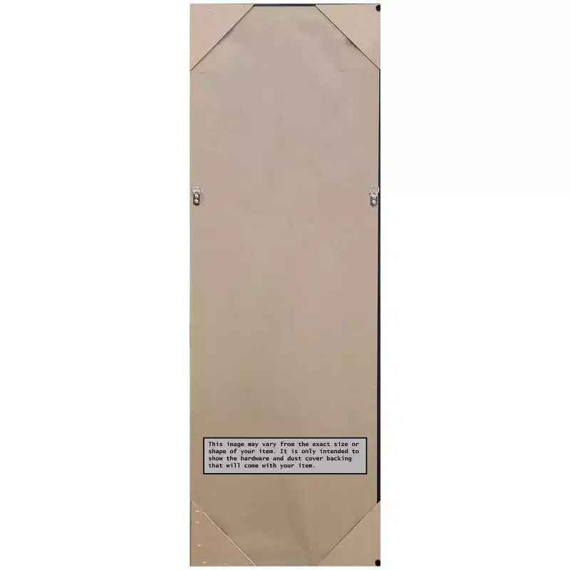 19" x 53" Non-Beveled Mosaic White Full Length Mirror - Amanti Art