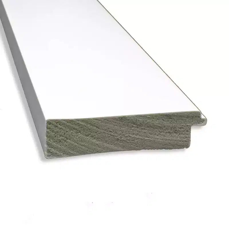 34" x 28" Non-Beveled Cabinet Bathroom Wall Mirror White - Amanti Art: Rectangle, Polystyrene Frame, Wall Mounted
