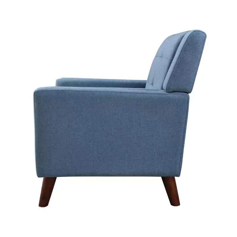 Fauteuil club capitonné style moderne du milieu du siècle