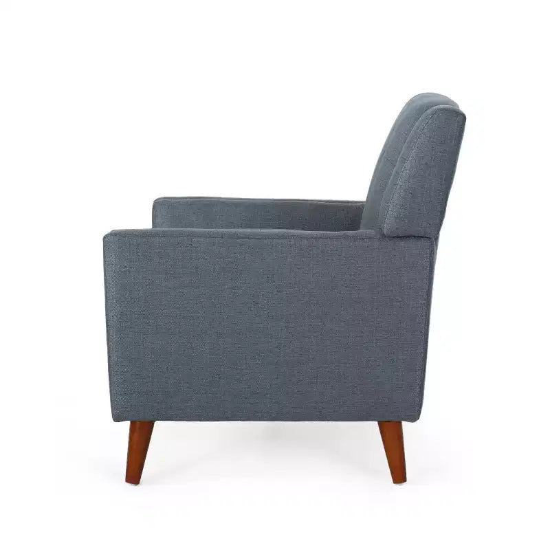 Fauteuil club capitonné style moderne du milieu du siècle