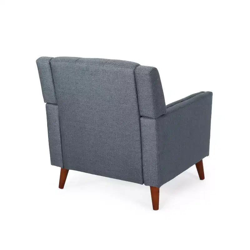 Fauteuil club capitonné style moderne du milieu du siècle