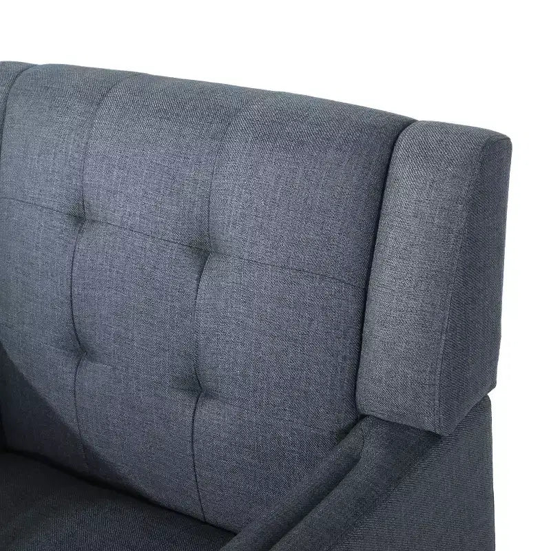 Fauteuil club capitonné style moderne du milieu du siècle