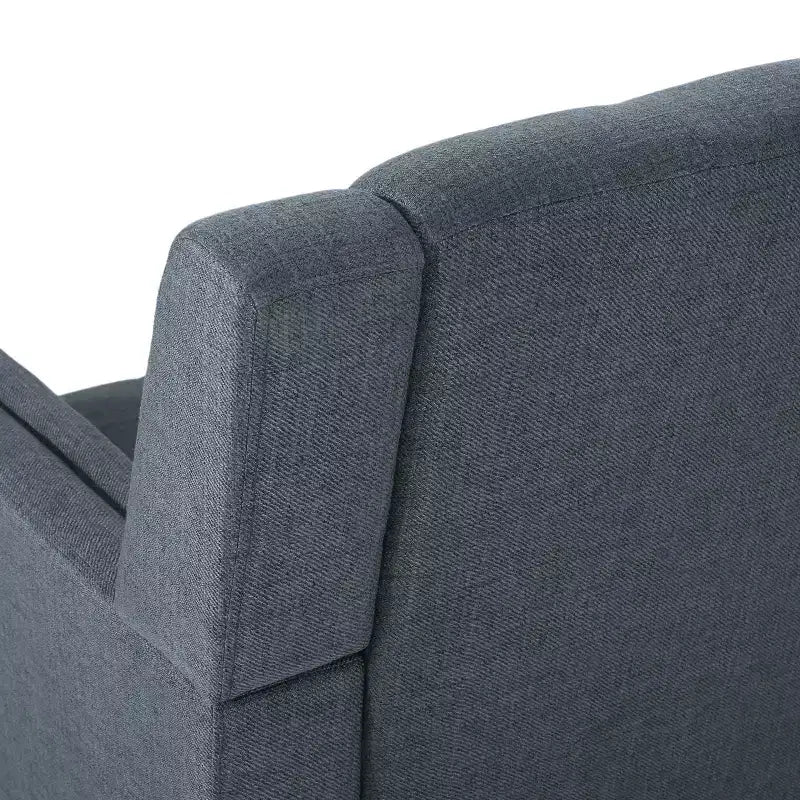 Fauteuil club capitonné style moderne du milieu du siècle