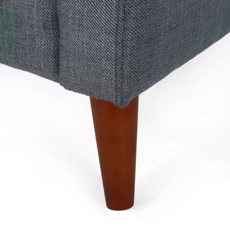 Fauteuil club capitonné style moderne du milieu du siècle