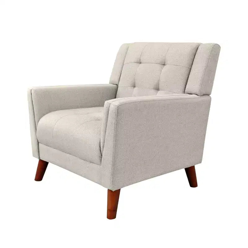 Fauteuil club capitonné style moderne du milieu du siècle