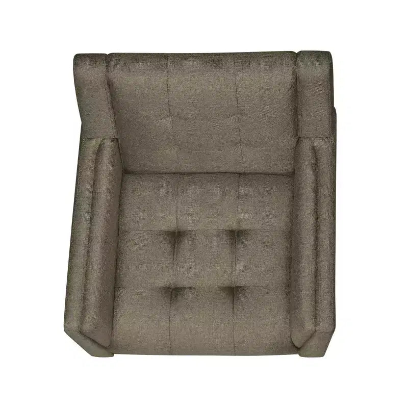 Fauteuil club capitonné style moderne du milieu du siècle