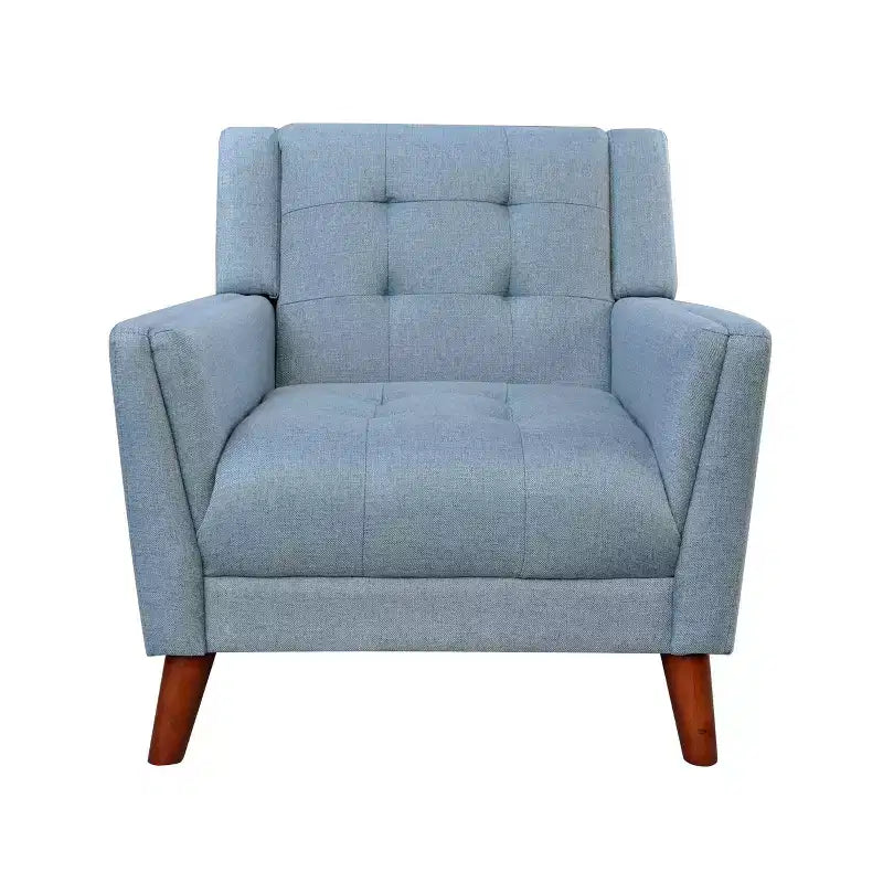 Fauteuil club capitonné style moderne du milieu du siècle