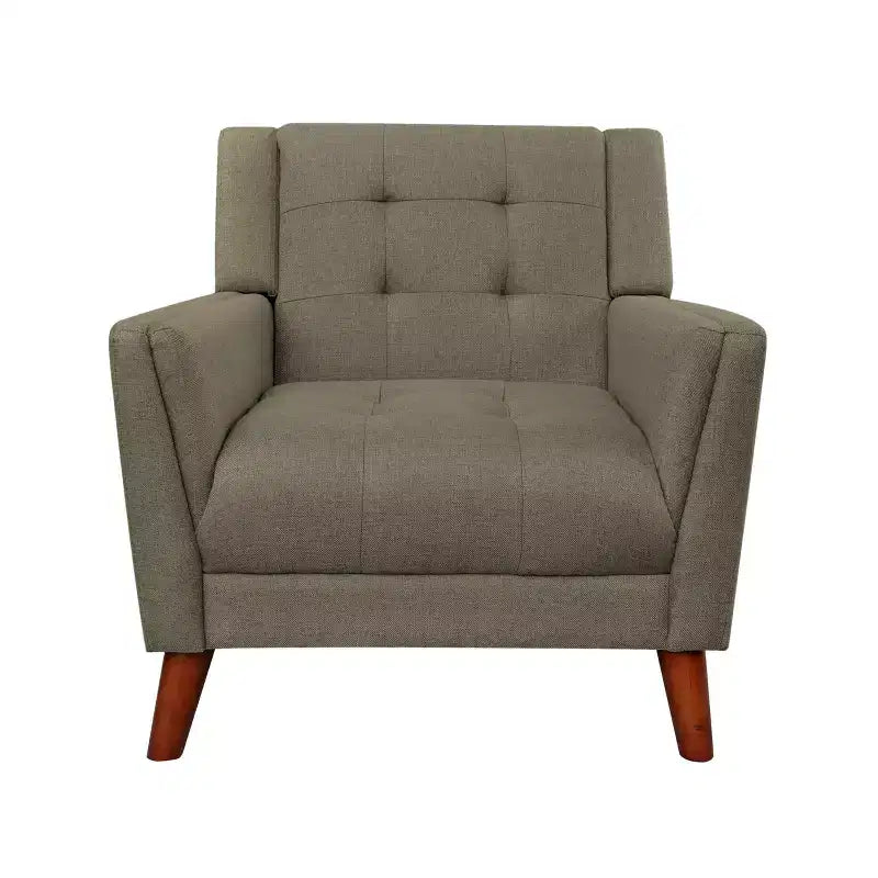 Fauteuil club capitonné style moderne du milieu du siècle
