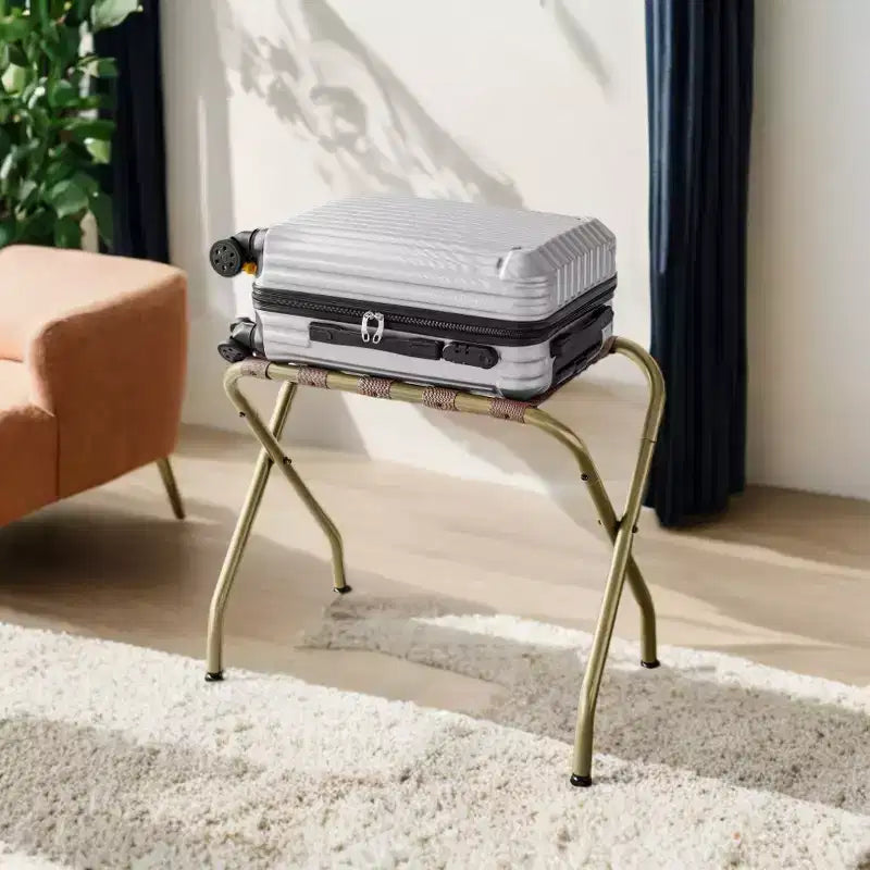 Luggage Rack, Suitcase Stands, Luggage Stand, Foldable Steel Frame,Holds up to 110 lb, 27 x 14.8 x 22.6 inches