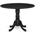 HomeStock Dining Table Made of Acacia Wood offering Wood Texture with Two 9 Inch Drop Leaves