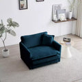 Canapé simple en peluche : Chenille blanche, parfait pour la lecture