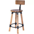 HomeRoots 28 Brown And Natural Iron Bar Chair