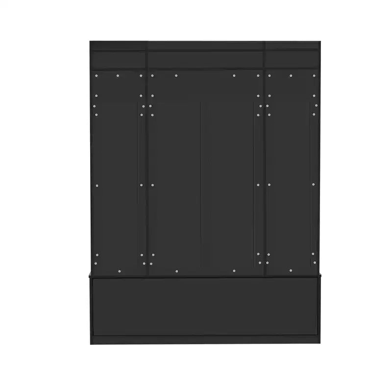 Porte-manteau d'entrée avec banc à chaussures, banc d'entrée avec patère, étagère de rangement de 149 cm de large pour petits espaces, salon, couloir