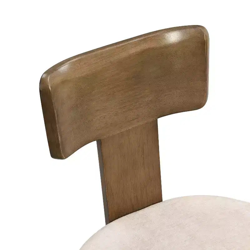 Chaises de salle à manger modernes rembourrées avec cadre en bois d'hévéa massif, chaises d'appoint de style Mid-Century