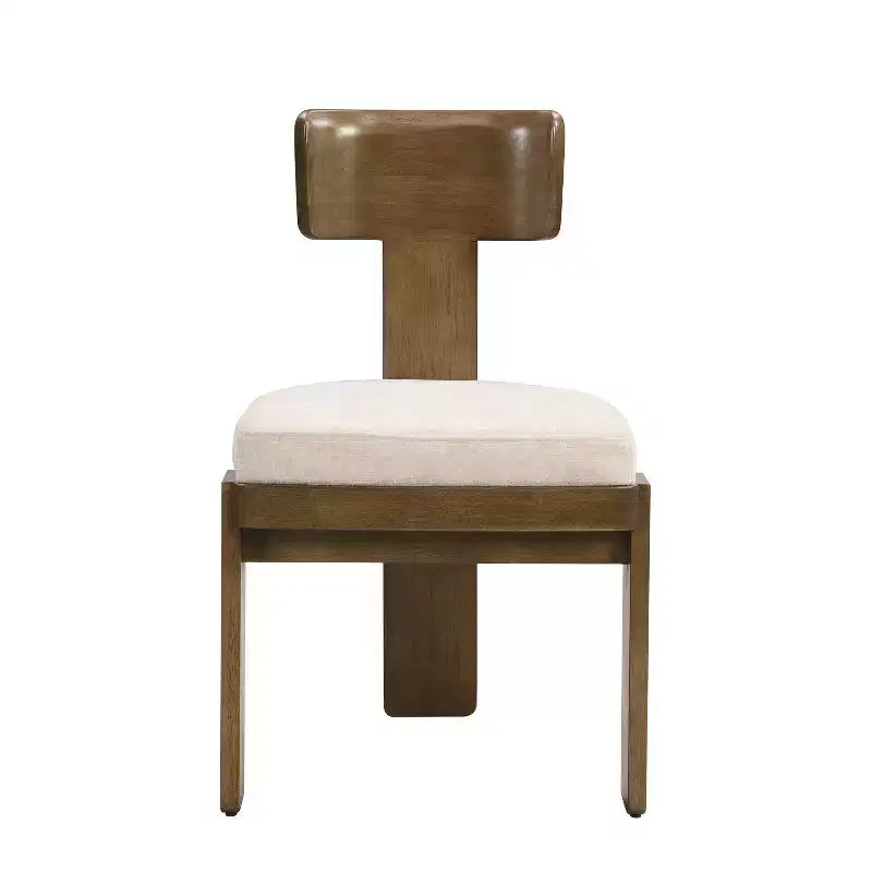 Chaises de salle à manger modernes rembourrées avec cadre en bois d'hévéa massif, chaises d'appoint de style Mid-Century