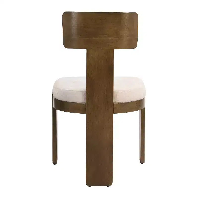 Chaises de salle à manger modernes rembourrées avec cadre en bois d'hévéa massif, chaises d'appoint de style Mid-Century