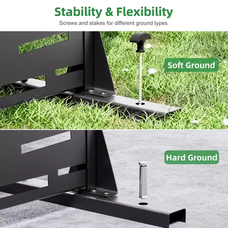Jardinière en métal noir 72 H47W avec treillis pour écran d'intimité pour terrasses de cafés, jardins et balcons