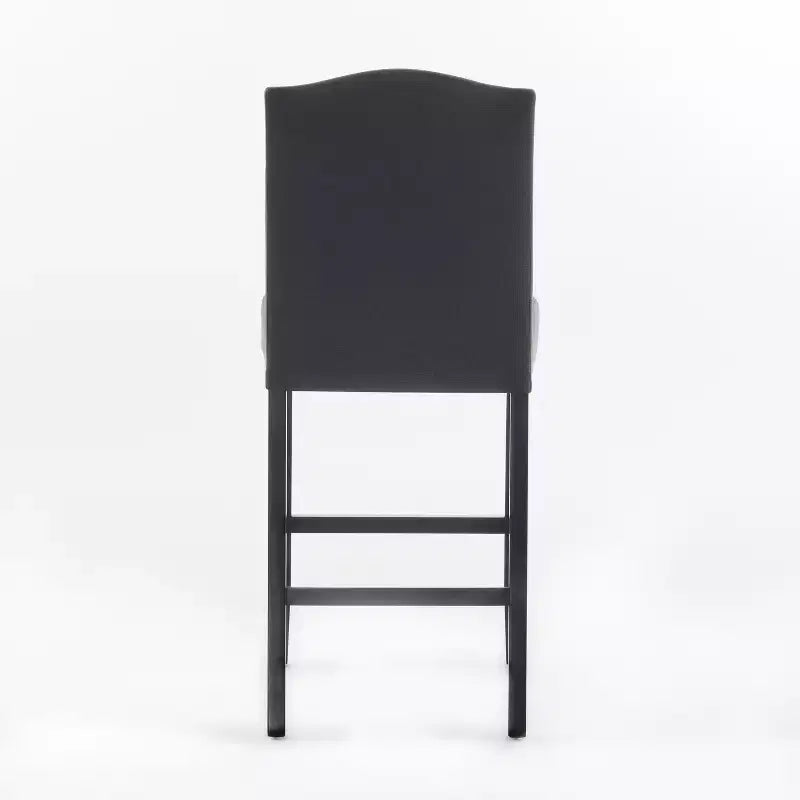 Tabourets de bar et de comptoir rembourrés Chaises de salle à manger Tabourets de cuisine de pub avec garniture cloutée, vintage et antique, gris/marron