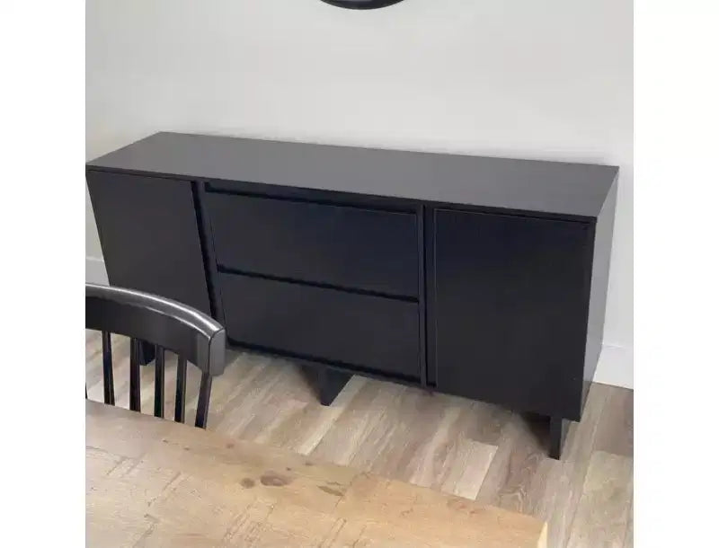 Bahut moderne en bois avec étagère réglable et tiroir