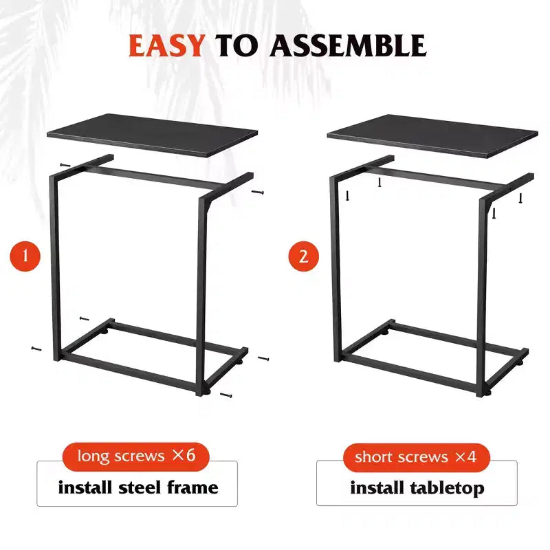 Table d'appoint en C, Petites tables d'appoint pour canapé, Grande table de canapé coulissante, Table d'appoint pour ordinateur portable/collation