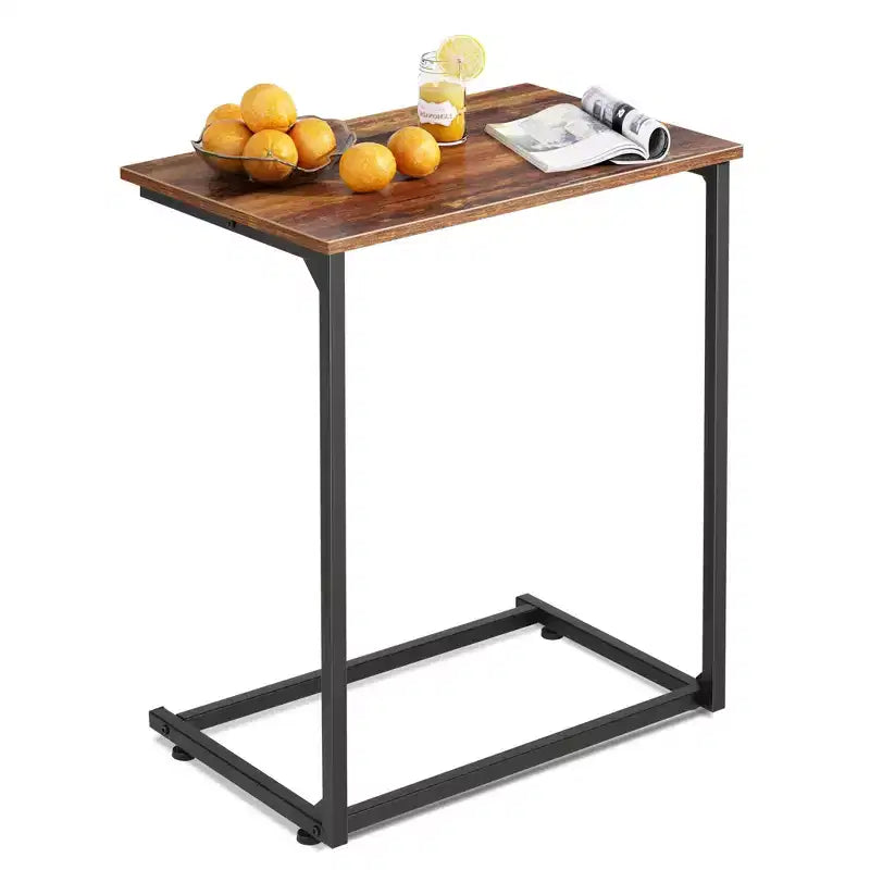 Table d'appoint en C, Petites tables d'appoint pour canapé, Grande table de canapé coulissante, Table d'appoint pour ordinateur portable/collation