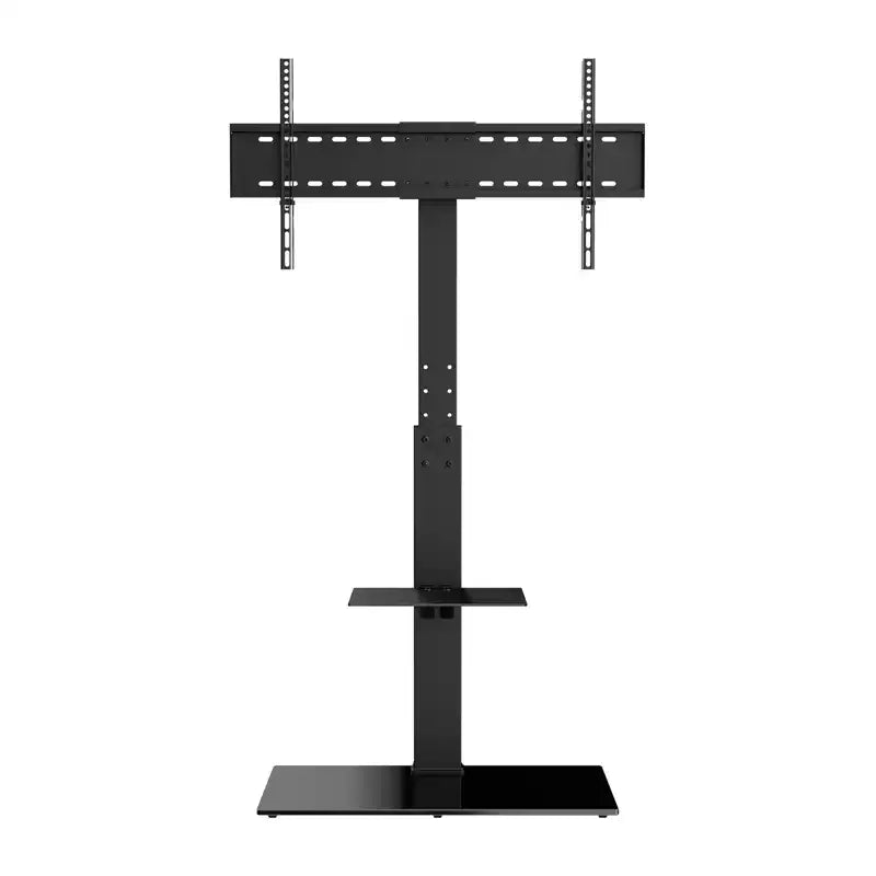 VEVOR TV Stand Mount, Swivel Tall TV Stand for 32 to 85 inch TVs, Height Adjustable Portable Floor TV Stand with Tempered Glass Base
