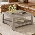 Christopher Knight Home Cletes Indoor Modern Double Layers Design Square Coffee Table