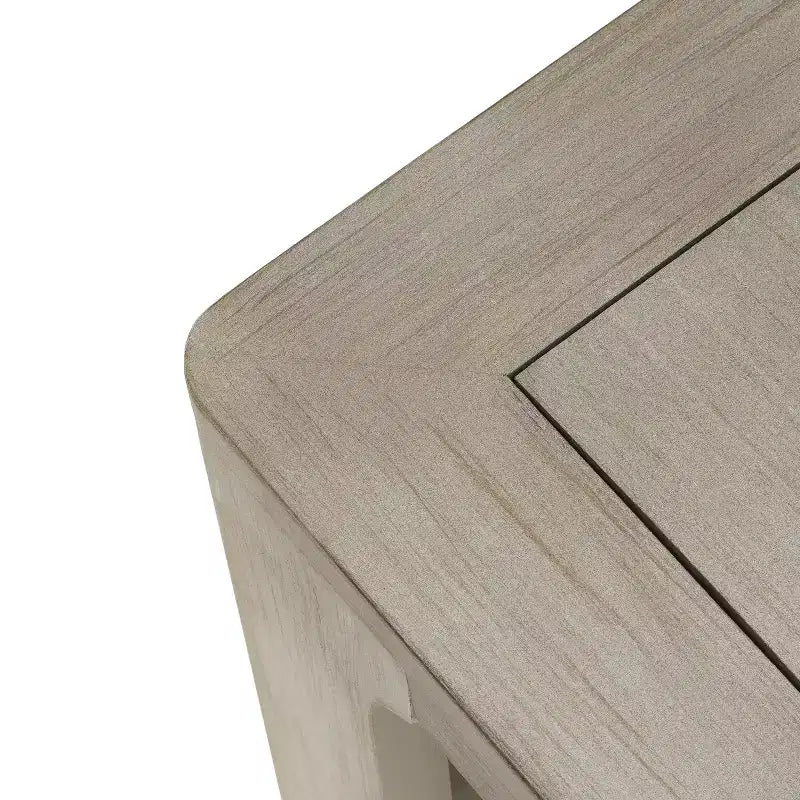 Table basse carrée à double plateau au design moderne pour l'intérieur