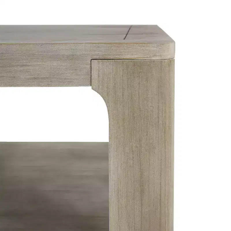 Table basse carrée à double plateau au design moderne pour l'intérieur