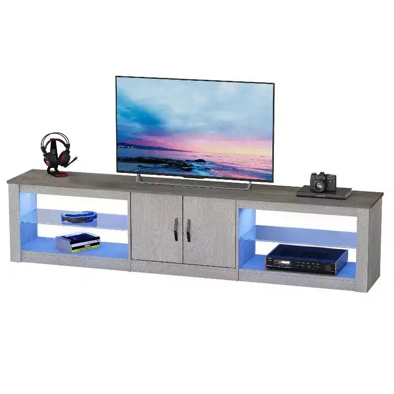 Meuble TV 70 po pour téléviseurs jusqu'à 75 po, centre de divertissement pour salon