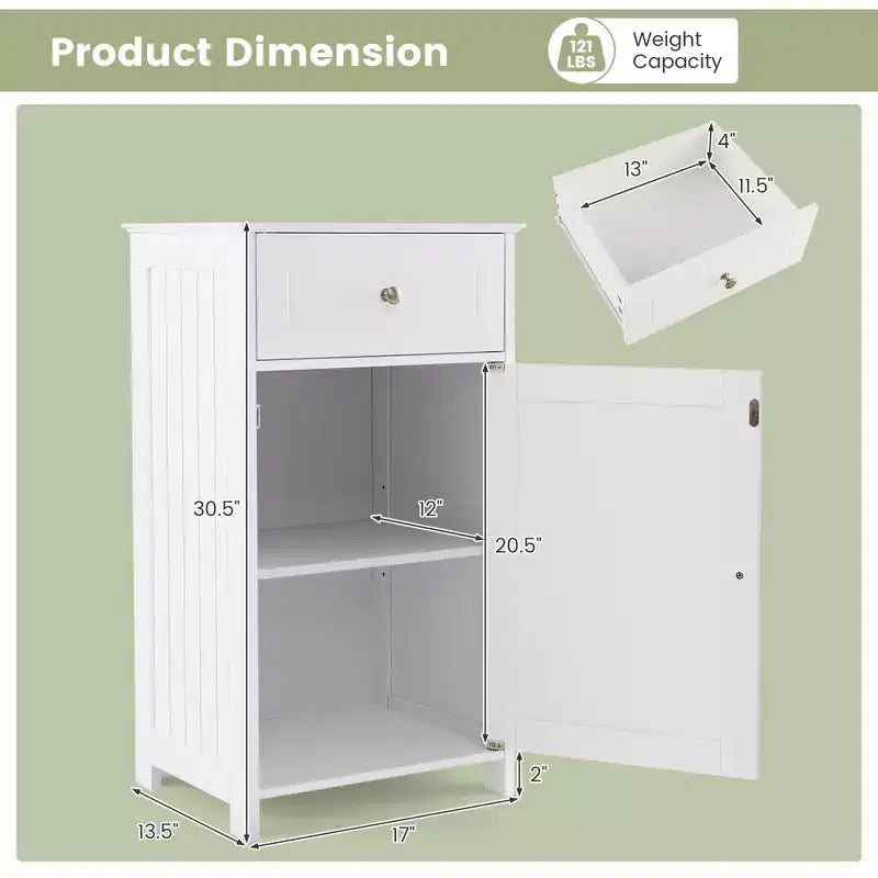 Meuble de rangement de salle de bain avec étagères et tiroirs, organisateur de serviettes, blanc/gris/noir