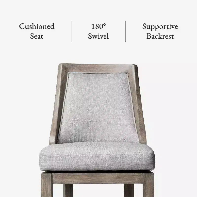Tabouret de bar avec revêtement en tissu
