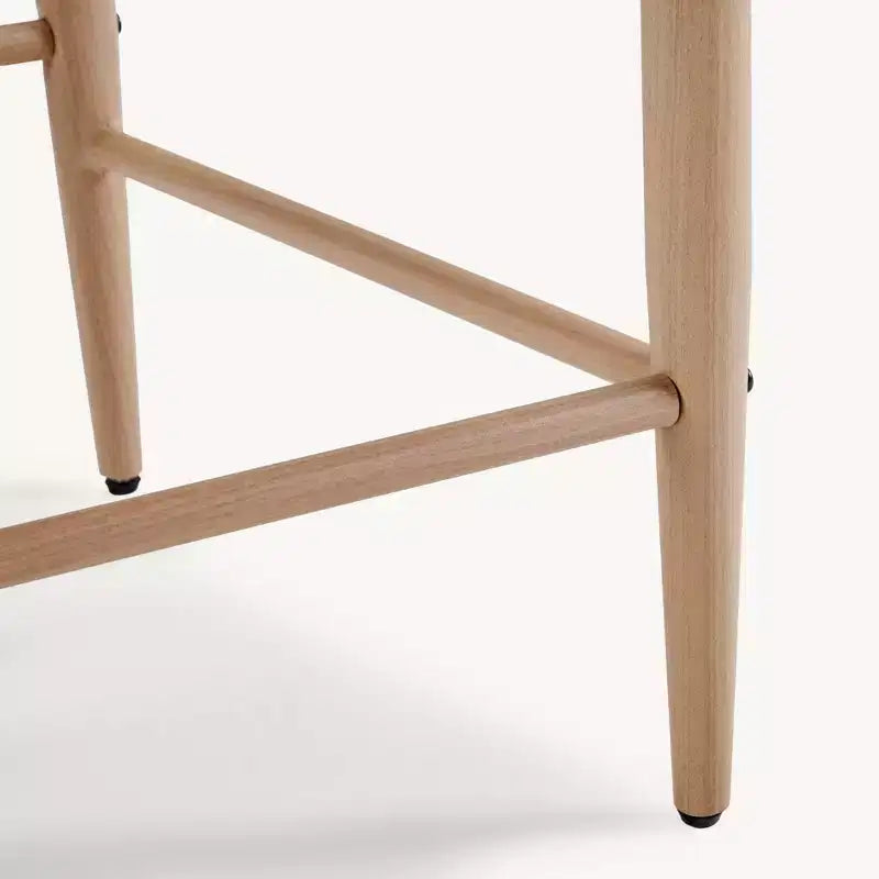 Tabourets de bar à manger Boucle, avec pieds en métal imitation bois pour cuisine, salon, restaurant, café