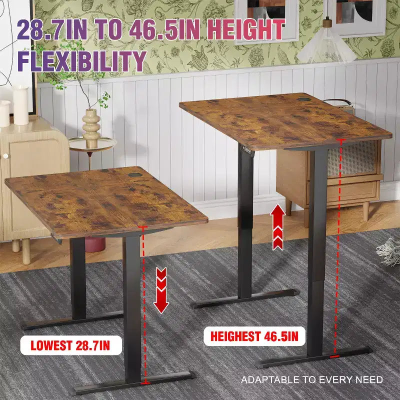 Bureau électrique réglable en hauteur pour ordinateur
