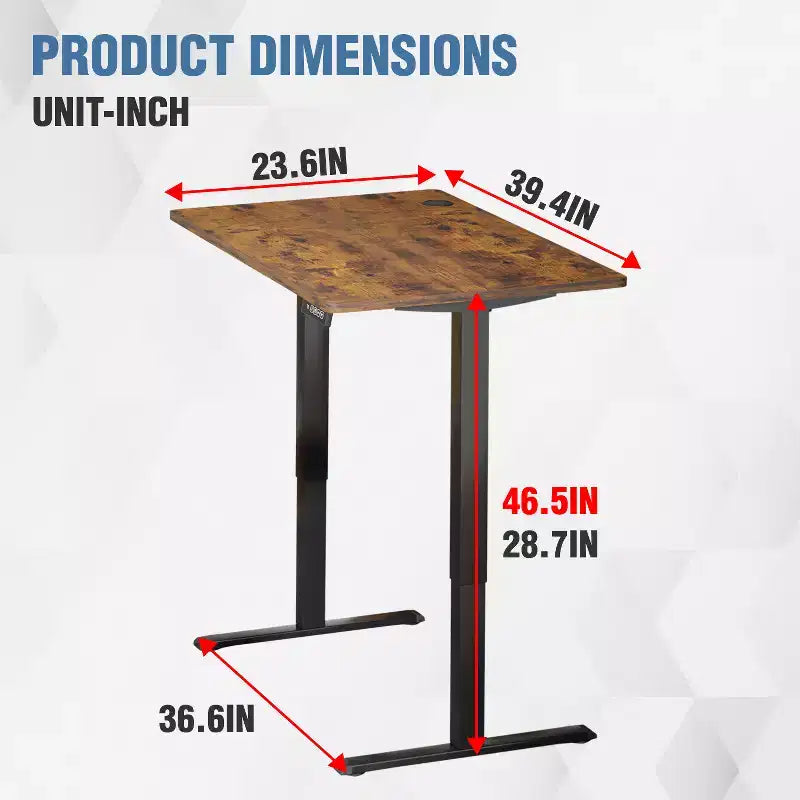 Bureau électrique réglable en hauteur pour ordinateur