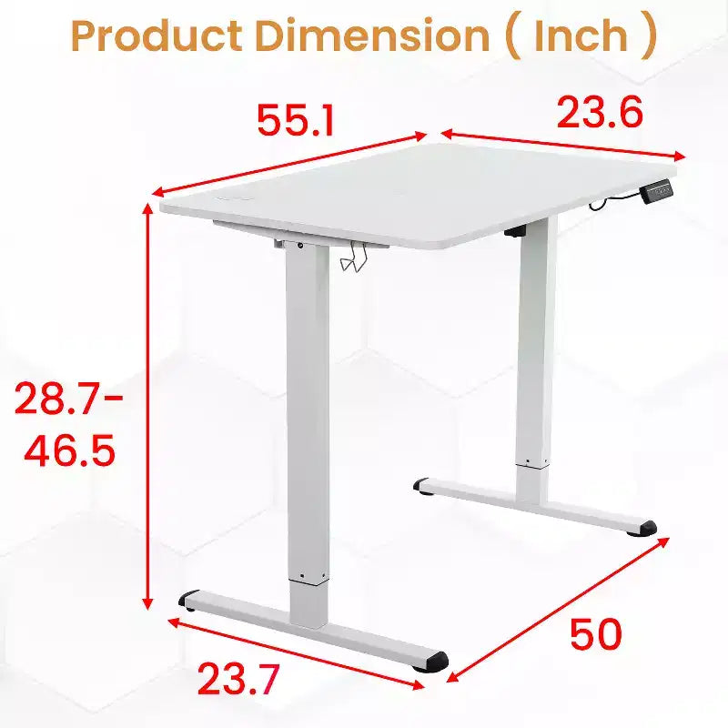 Bureau électrique réglable en hauteur pour ordinateur