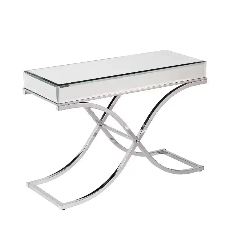 Ava Mirrored Console Table - Silver - SEI