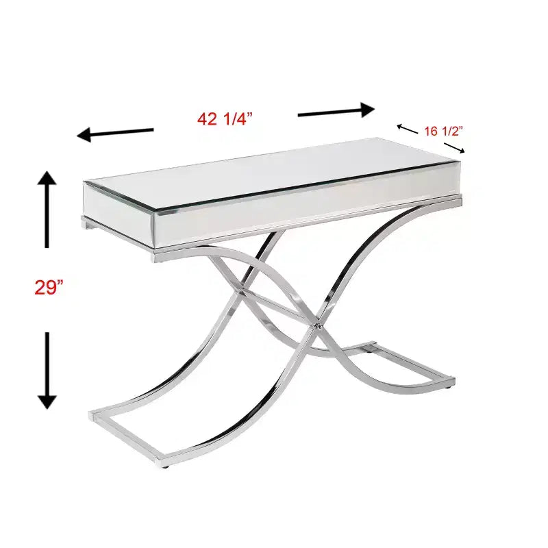 Console miroir - Argent