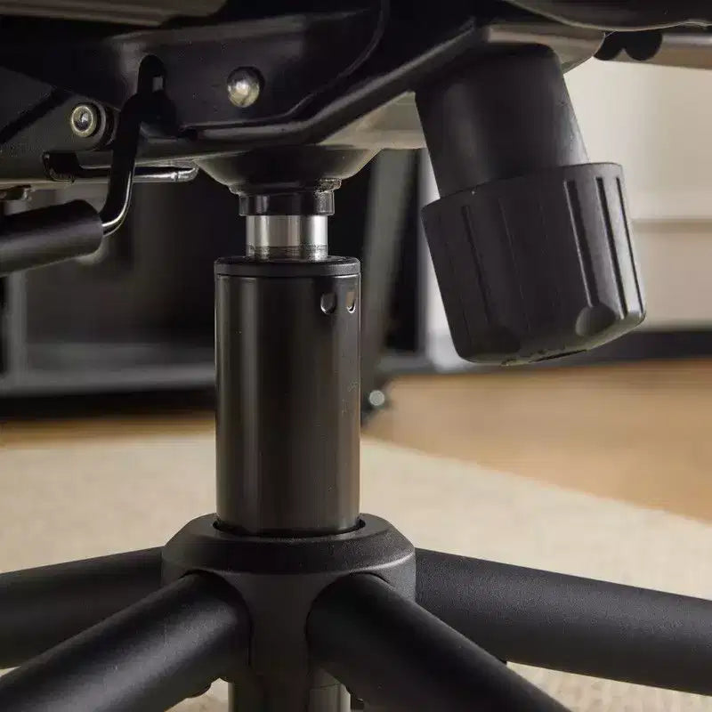 Fauteuil pivotant de loisirs d'intérieur réglable à dossier haut en PU noir
