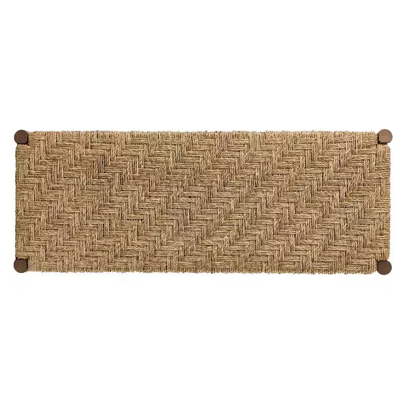 Banc en jonc de mer naturel - Marron