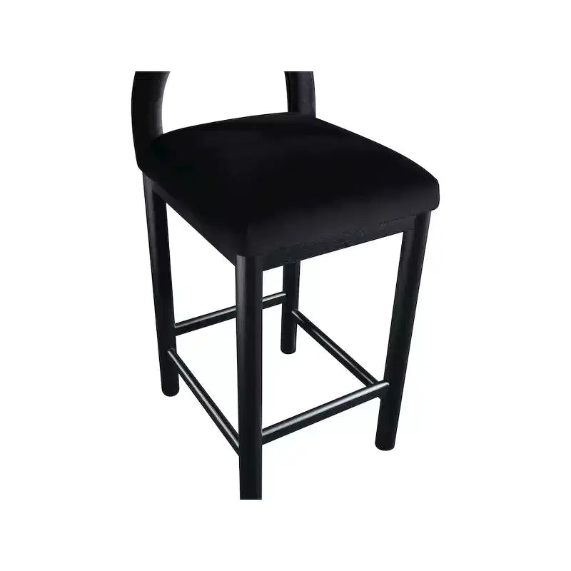 Meridian Furniture,Conrad Velvet Counter Stool