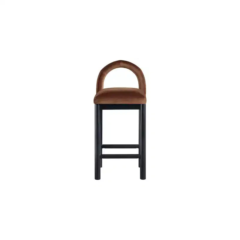Meridian Furniture,Conrad Velvet Counter Stool