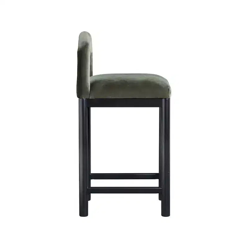 Meridian Furniture,Conrad Velvet Counter Stool