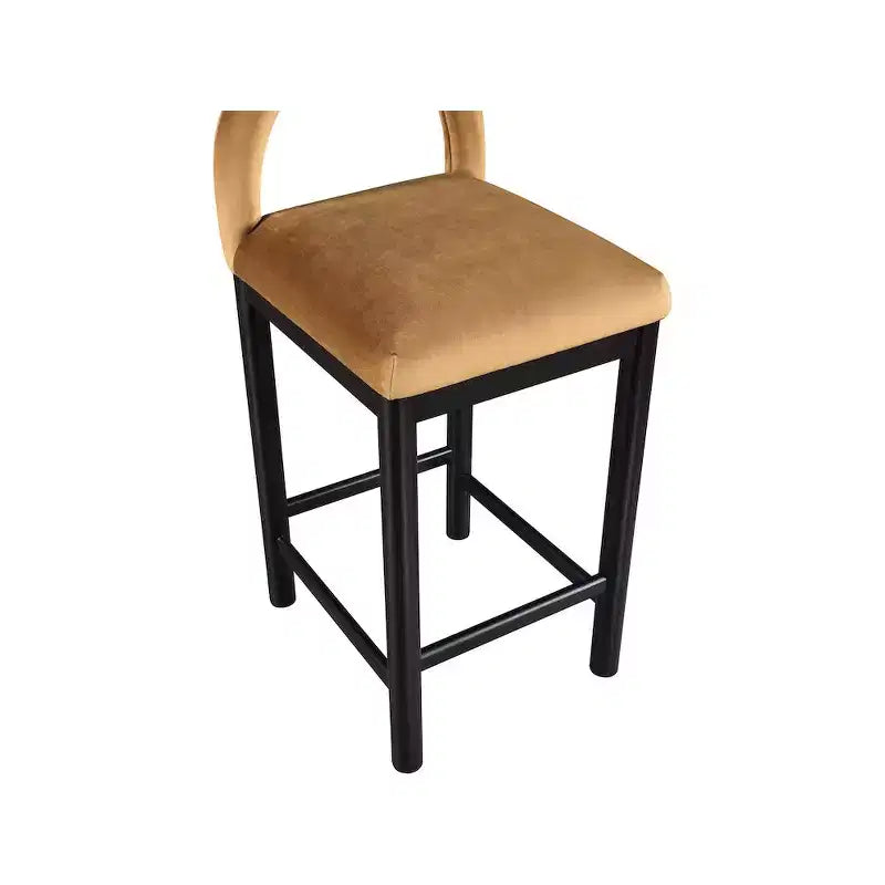 Meridian Furniture,Conrad Velvet Counter Stool