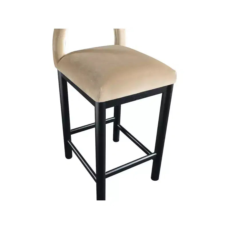 Meridian Furniture,Conrad Velvet Counter Stool