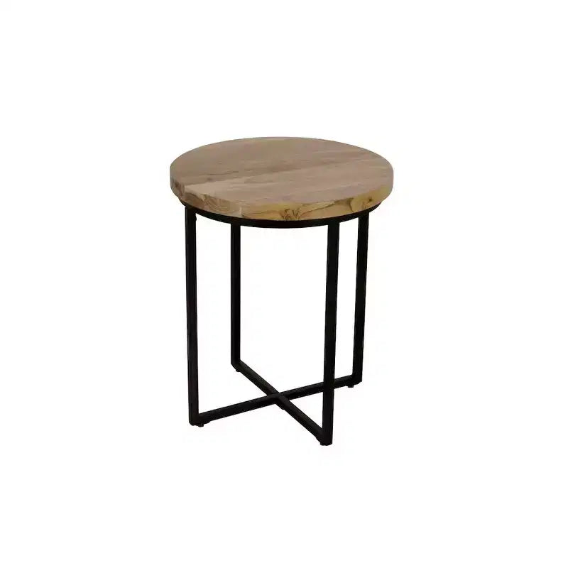 Jofran,Ames Solid Wood Modern 20 Round End Table