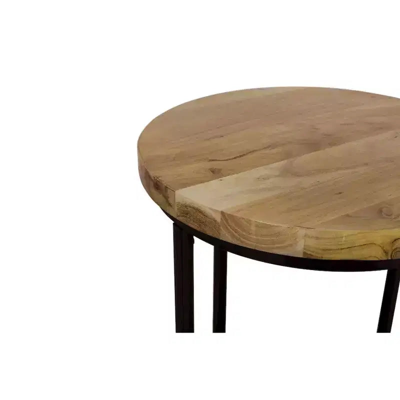 Jofran,Ames Solid Wood Modern 20 Round End Table