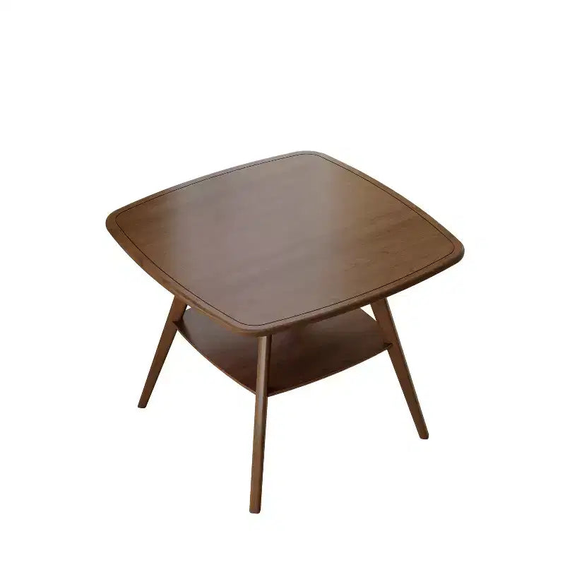 Homy Casa Wooden Dining Table with Storage Shelf