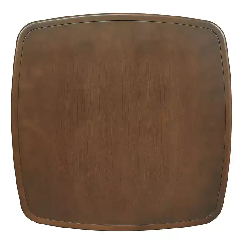Homy Casa Wooden Dining Table with Storage Shelf